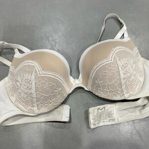 Maidenform Love The Lift Lace Cup Demi Plunge Underwire Push Up Bra Dm9900 32c